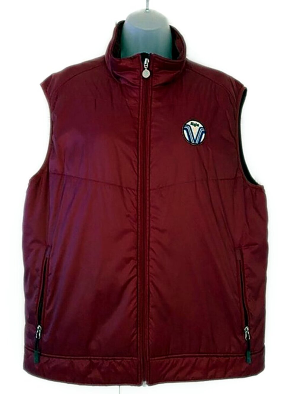 Aigle Men’s Vest Thermolite Puffer Vest Burgundy Red Maroon Large